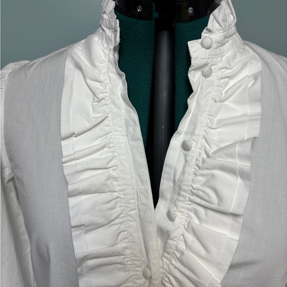 J. Crew Ivory Ruffle Dress - Picture 3 of 5